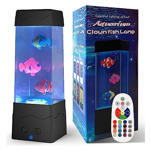 Ganrami Lámpara De Pez, Luz Nocturna Multicolor Con Control