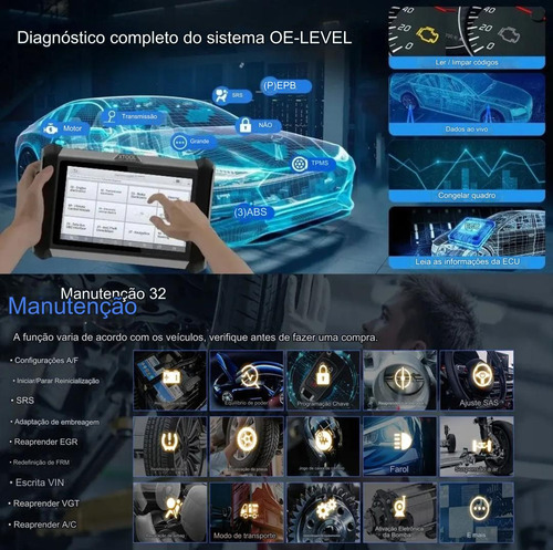 Xtool X100 Pads Can Fd Scanner Automotivo Programação Chave