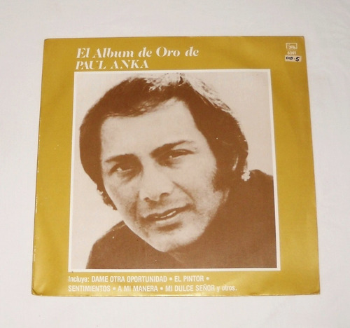 El Álbum De Oro De Paul Anka Lp Vinilo Promo
