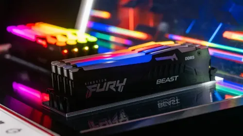 Memória Gamer Kingston Fury Beast Rgb, 8gb, Ddr5 5200mhz