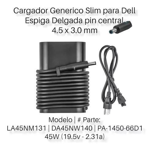 CARGADOR DELL 45W PUNTA DELGADA