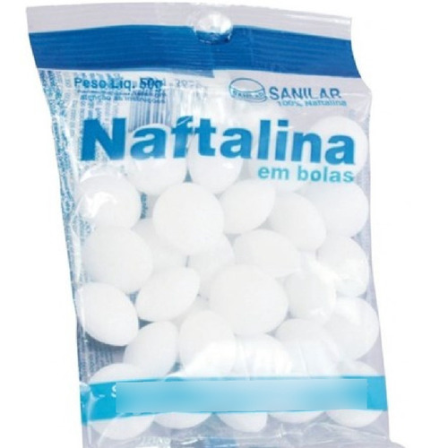 N A F T A L I N A Em Bolas Branca 50g Lipex Sanilar Barato 