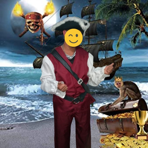 Disfraz Pirata Halloween Alquiler Por 24 Hs