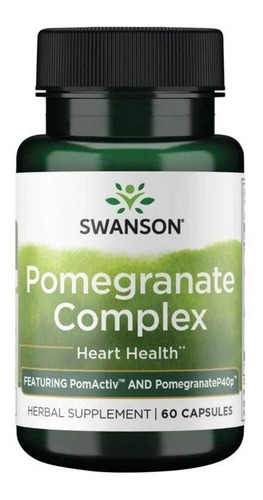 Sw Pomegranate Complex/pomactiv Y Pomegranatep40p 60caps Sabor Sin Sabor