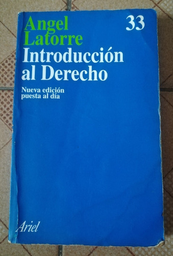 Libro Introducción Al Derecho, Editorial Ariel