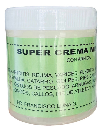 Super Crema Milagro Con Arnica 125gr Fr. Francisco Luna