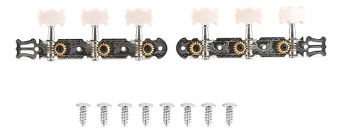 String Tuning Pegs 3+3 Acrylic Classical Guitar Peg Tuners