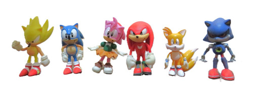 Sonic Hedgehog, Set De 6 Figuras 7 Cm