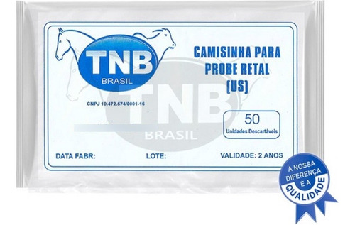 Camisa Para Probe Retal Com 50 Unidades - Tnb