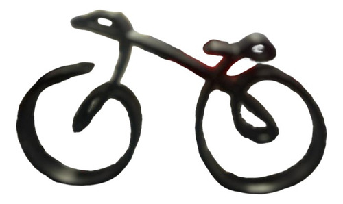 Figura Bicicleta Negra 3d