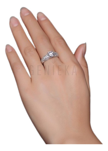 Anillo De Compromiso Oro 18k Matrimonio Aro Amor Mujer