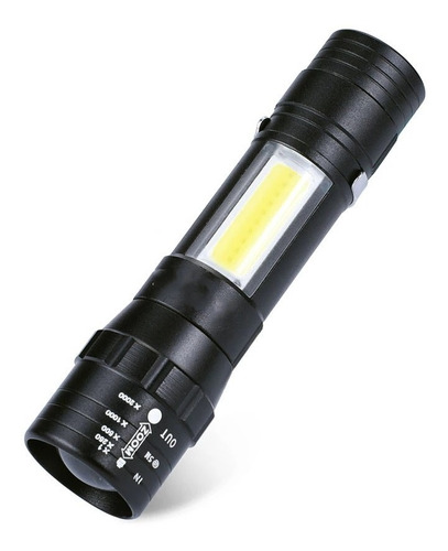 Mini Linterna Tactica Led Recargable Usb Luz Led Lateral