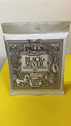 Pack Cuerda Ernieball, Black And Silver Ernesto Palla