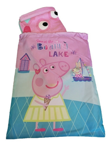 Toalla De Playa Y Morral Peppa 100% Algodón Marca Cannon