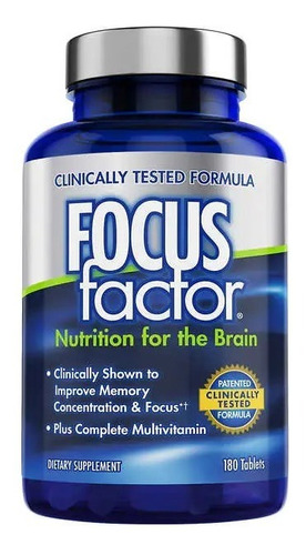 Focus Factor Nutrición Para El Cerebro 180 Tabletas Synergy