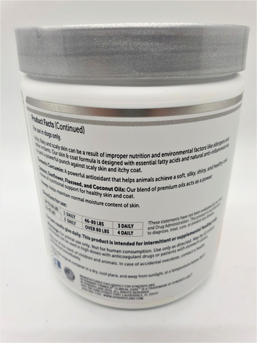 Imagen 2 de 4 de Galletas Perros Calma Picazon Piel Escamosa Synergylab 360gr