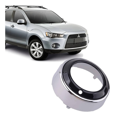 Moldura Friso Farol Do Milha Outlander 2010 2011 2013 Carona