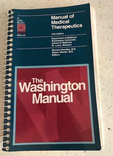 Libro Manual Of Medical Therapeutics 