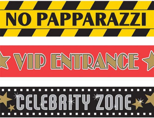 Cinta Decorativa Hollywood Paparazzi Zone Fiesta