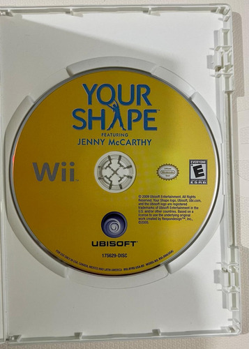 Videojuego Your Shape Featuring Jenny Mc Carthy Wii Original (Usado)