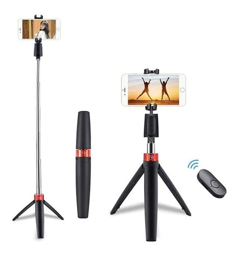 Palo Selfie Monopod Bluetooth Y Trípode Para Celular 2 En 1