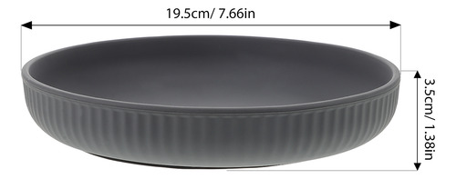 Plato De Comida De Silicona, Plato A Prueba De Fugas Con Ven