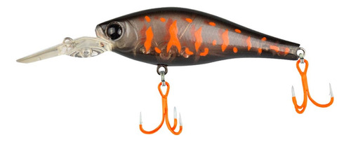 Isca Artificial Shugan Shad 75mm - Ikigai H046 Cor Preto E Vermelho