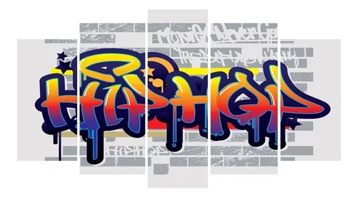 Cuadros Decorativos De Sala Habitacion Graffiti Hip Hop