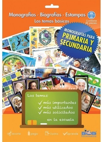 Estampas Monografías Bob 81 Piezas Temas Básicos Escolares