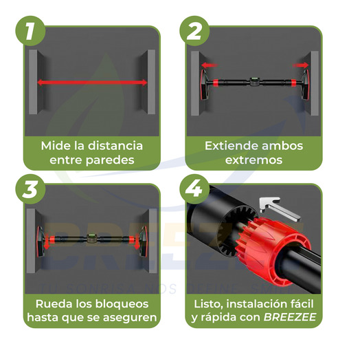 Barra Ejercicio Dominadas Casa Portatil Facil Instalacion