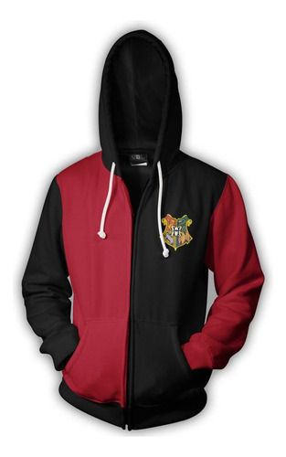 Ghb Suéter Harry Potter Magic Robe 3d Gryffindor Com Zíper