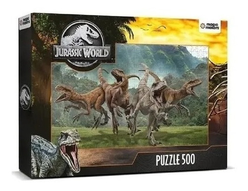 Imagen 1 de 2 de Puzzle Rompecabezas Dinosaurios 500 Pzs Dino Jurassic World