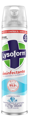 Lysoform Desinfectante De Ambientes Aire De Montaña 380cc