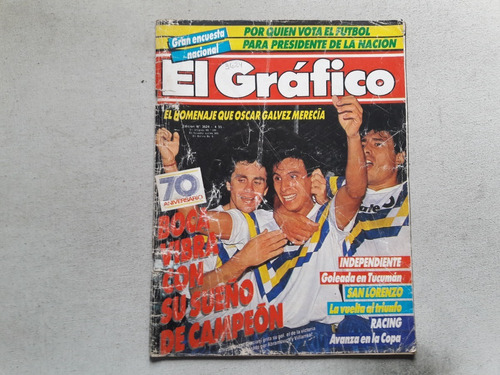 Revista El Gráfico N° 3624 Año 1989 Independiente Golea