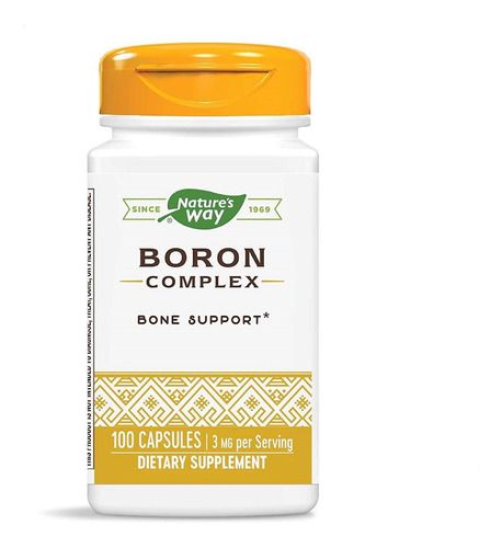Natures Way Boron Complex Complejo De Boro 100caps Sabor Neutro