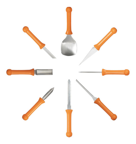 Kit De Tallado De Calabaza De 8 Uds., Juego De Tallador