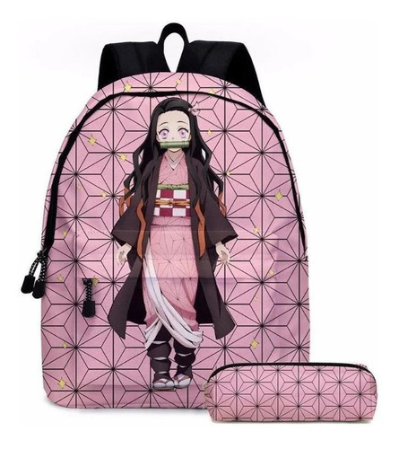 Mochila Escolar De Tanjirou Nezuko De Demon Slayer