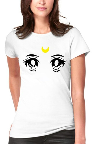 Polera Sailor Moon Ojos Anime Manga Mujer/niña