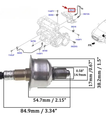 Sensor Oxigeno Kia Picanto Ion 1.0 1.250