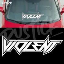 Comprar Calco Violent  Ploteo Parabrisas Tuning Sticker Marcas 80cm