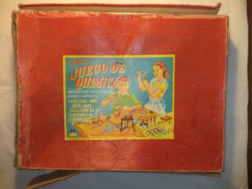 Antiguo (circa 1950) Juego De Química (Usado)