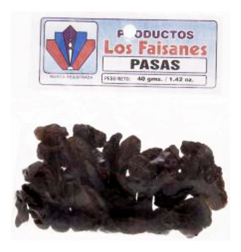 Uva Los Faisanes Pasa Deshidratada Bolsa 40g