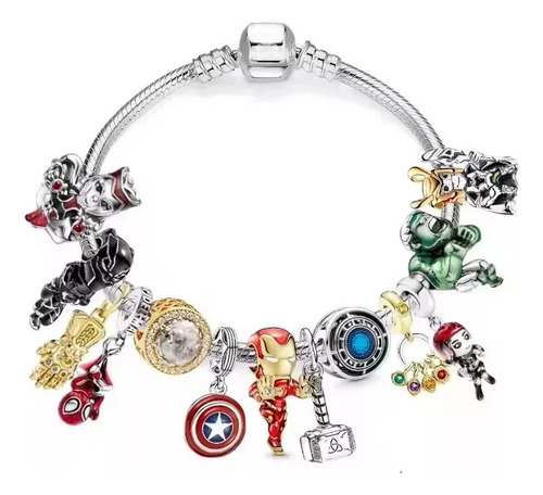 De Nice . Brazalete/ Pulsera Tipo Pandore Incluye Charms