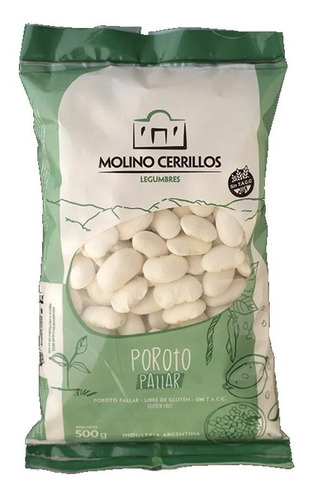 Poroto Pallar Legumbre Libre De Gluten Molino Cerrillos 500g