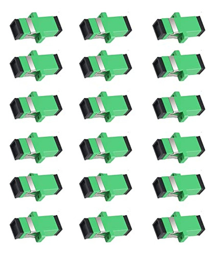 Acoplador De Fibra Óptica De 18 Piezas Green Sc De Fibra Ópt