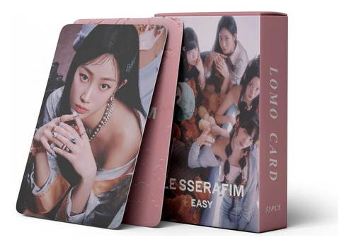 Le Sserafim (55 Photocard + Sticker) Kpop Pegatina+ Lomocard