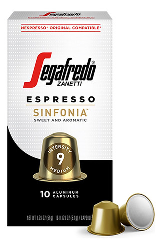 Segafredo Zanetti Sinfonia - Capsulas De Cafe Expreso, Tosta