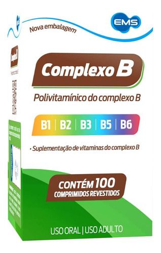 Polivitaminico Complexo B 100 Comprimidos Revestidos