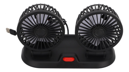 Ventilador Usb Para Coche, Doble Cabezal, 2 Velocidades, Gir