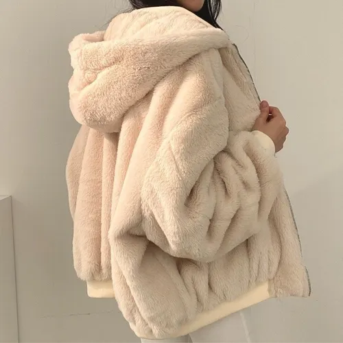 Sd Chamarra Algodón Capucha For Mujer Ropa De Lana Invierno